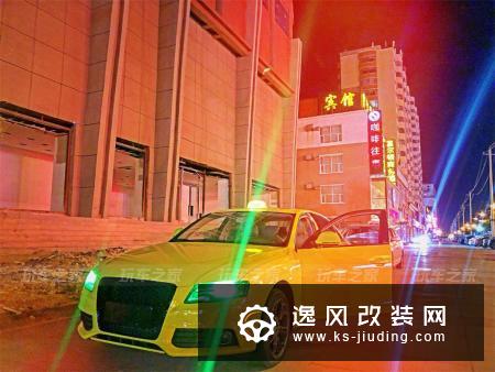 车友入手奥迪A4，爱上改装打造独一无二的绿色大嘴鲨