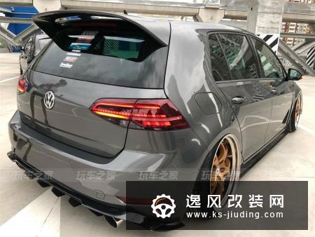 高尔夫GTI 7.5代刷二阶，改装气动避震兼顾姿态