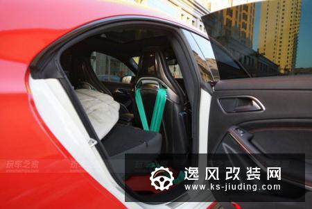 奔驰AMG CLA45改装案例 全车法拉利红的碳纤维毒物