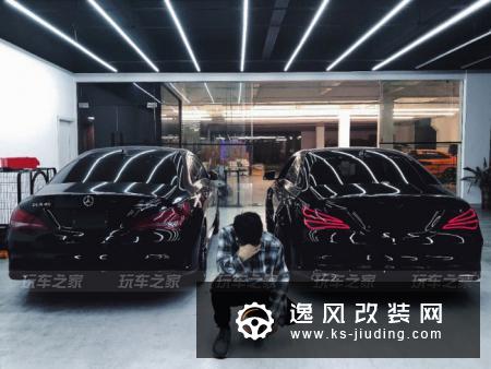 绍兴车友把奔驰CLA改装成低趴黑武士，历时三年交出满意答卷