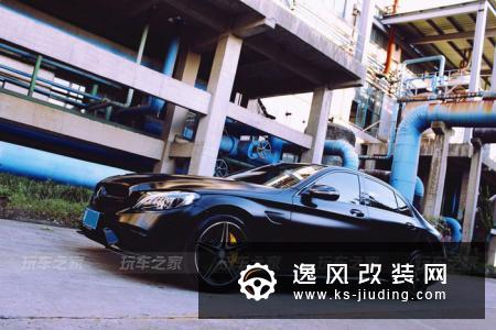 奔驰C级黑武士风格改装，帅气身影的背后有不被理解偏见