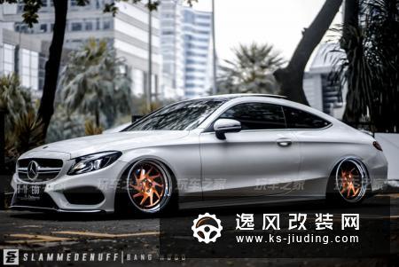 奔驰C300 Coupe姿态改装案例，打造最美轿跑