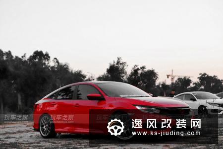 手动红色十代思域坎坷的改装之路