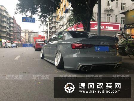 买了三辆奥迪后，成都车友改装了一辆外八倾角的奥迪A3