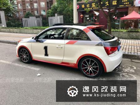 买了三辆奥迪后，成都车友改装了一辆外八倾角的奥迪A3