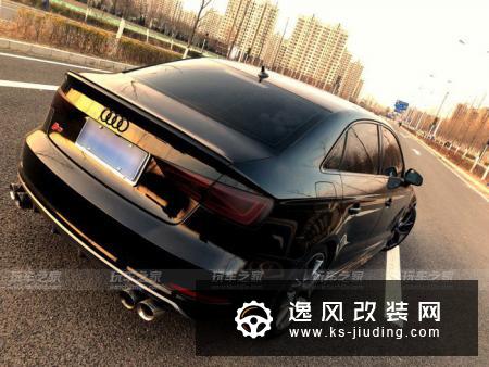 奥迪A3改装“黑武士”大片 精气神小钢炮