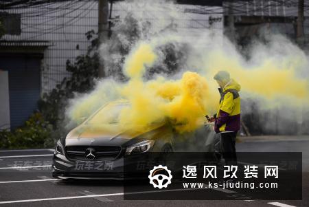绍兴车友把奔驰CLA改装成低趴黑武士，历时三年交出满意答卷
