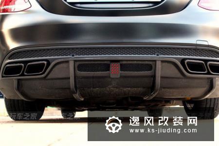 奔驰C级黑武士风格改装，帅气身影的背后有不被理解偏见
