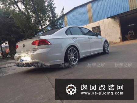 这辆凌渡避震烂了吗？车主改装气动避震尽显低趴魅力