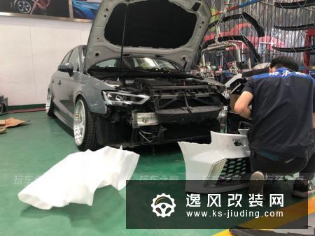 买了三辆奥迪后，成都车友改装了一辆外八倾角的奥迪A3