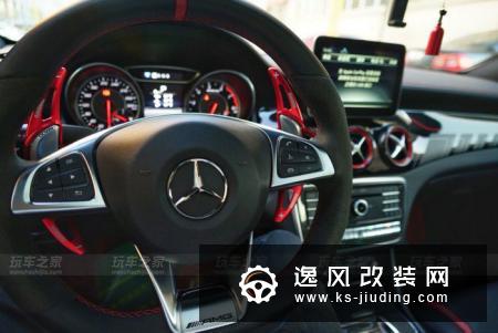 奔驰AMG CLA45改装案例 全车法拉利红的碳纤维毒物