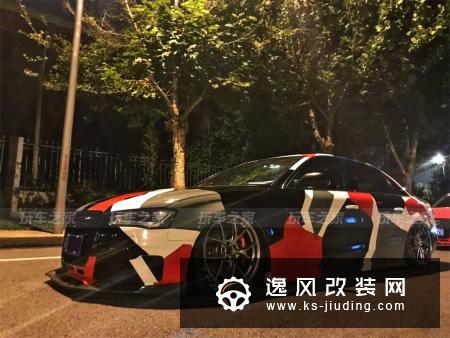 DIY迷彩车衣，这辆奥迪A4L朝着目标不断改装进化