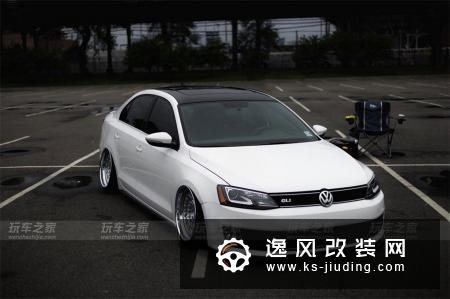 大众速腾GLI改装贴地风格 移植高尔夫GTI前杠