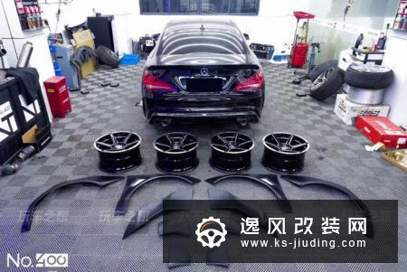 绍兴车友把奔驰CLA改装成低趴黑武士，历时三年交出满意答卷