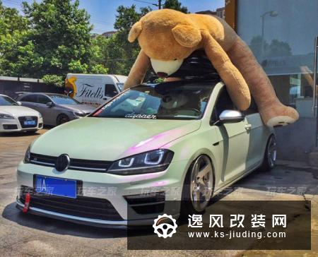 东航空少患上“恐高症”精心改装高尔夫，打造低趴黑武士