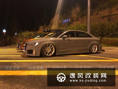 买了三辆奥迪后，成都车友改装了一辆外八倾角的奥迪A3