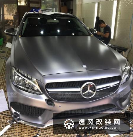 海南车友提奔驰C200L，两年改装外观操控大变样