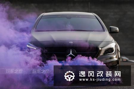 绍兴车友把奔驰CLA改装成低趴黑武士，历时三年交出满意答卷