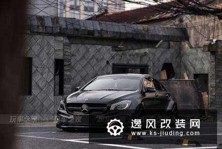 绍兴车友把奔驰CLA改装成低趴黑武士，历时三年交出满意答卷