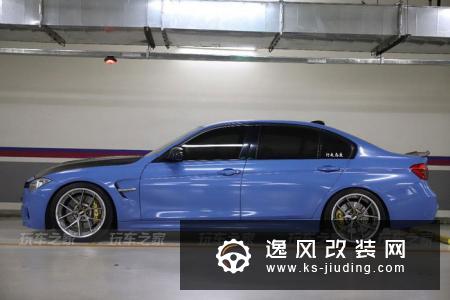 宝马3系整车改装案例 酒喷大中冷装车