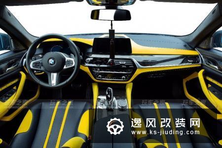 深圳车友投入20多万玩改装，打造骚包“孔雀蓝”宝马新5系(G38)