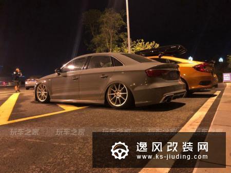买了三辆奥迪后，成都车友改装了一辆外八倾角的奥迪A3