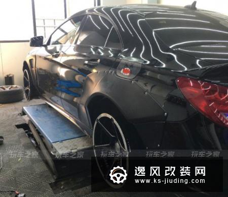 绍兴车友把奔驰CLA改装成低趴黑武士，历时三年交出满意答卷