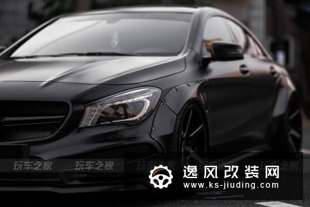 绍兴车友把奔驰CLA改装成低趴黑武士，历时三年交出满意答卷