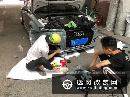 买了三辆奥迪后，成都车友改装了一辆外八倾角的奥迪A3