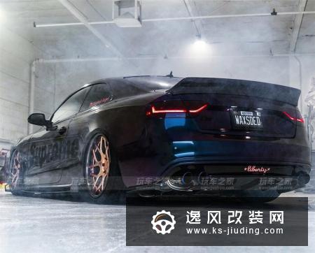 不一样的奥迪S5改装 女生玩起Supreme/LV主题无人能敌