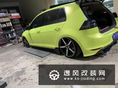 高尔夫GTI 7.5代刷二阶，改装气动避震兼顾姿态