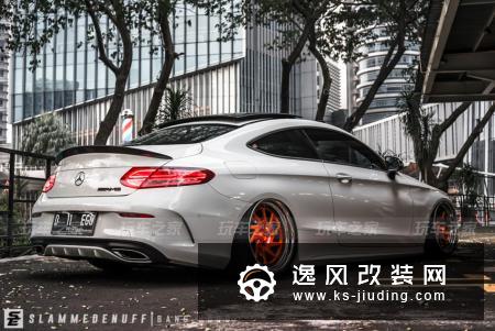 奔驰C300 Coupe姿态改装案例，打造最美轿跑
