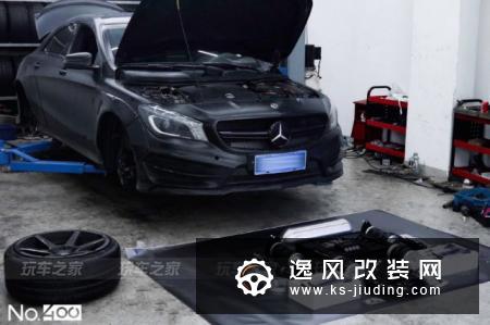 绍兴车友把奔驰CLA改装成低趴黑武士，历时三年交出满意答卷