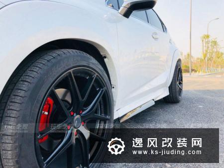 雷克萨斯NX200t改装aimgain宽体包围 20寸霸气轮毂