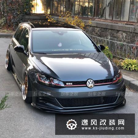 高尔夫GTI 7.5代刷二阶，改装气动避震兼顾姿态