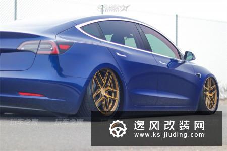 这辆特斯拉有前置发动机？Model 3改装气动避震也很帅气