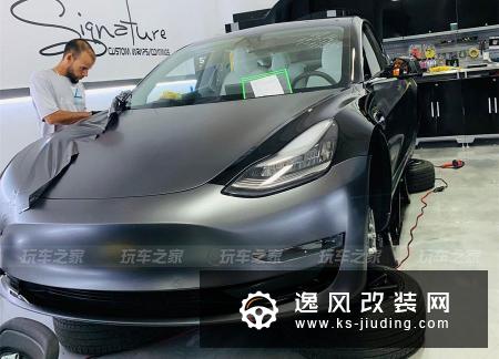 特斯拉Model 3化身低趴背包客 引领电动车改装潮流