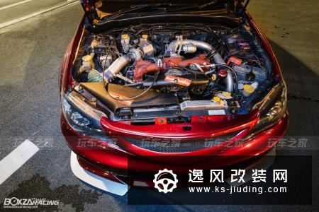 斯巴鲁翼豹化身血色恶魔 全车改装定制宽体