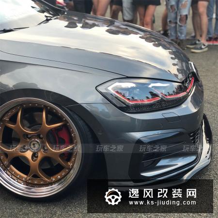 高尔夫GTI 7.5代刷二阶，改装气动避震兼顾姿态