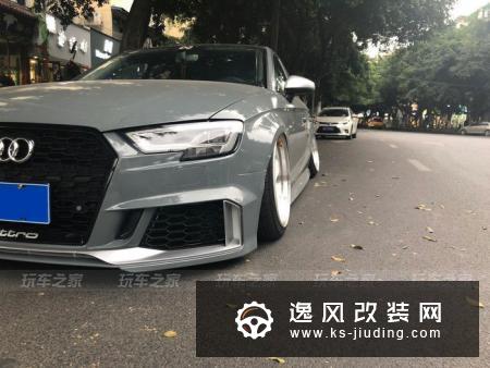 买了三辆奥迪后，成都车友改装了一辆外八倾角的奥迪A3