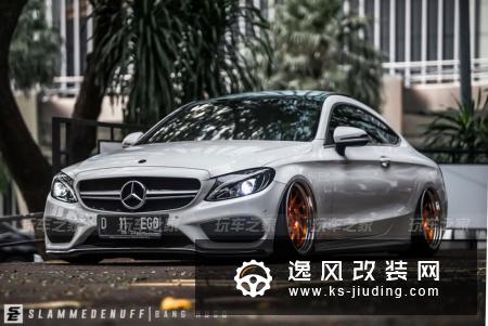 奔驰C300 Coupe姿态改装案例，打造最美轿跑