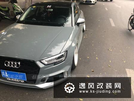 买了三辆奥迪后，成都车友改装了一辆外八倾角的奥迪A3