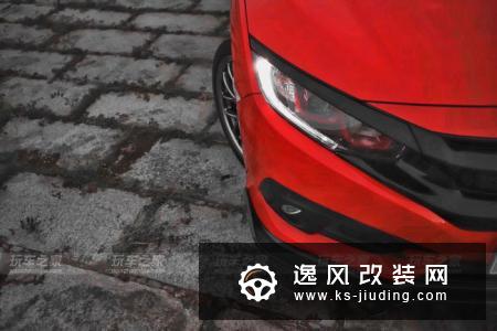 手动红色十代思域坎坷的改装之路