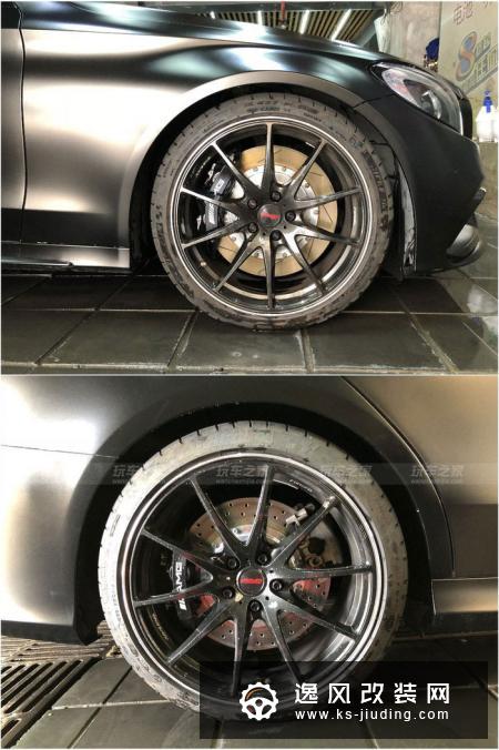 海南车友提奔驰C200L，两年改装外观操控大变样