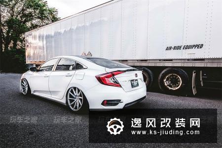 十代思域姿态改装案例 原厂外观也很耐看