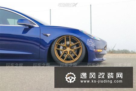 这辆特斯拉有前置发动机？Model 3改装气动避震也很帅气