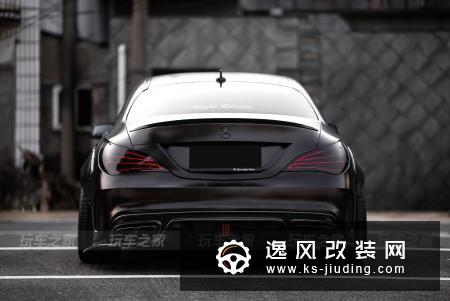 绍兴车友把奔驰CLA改装成低趴黑武士，历时三年交出满意答卷