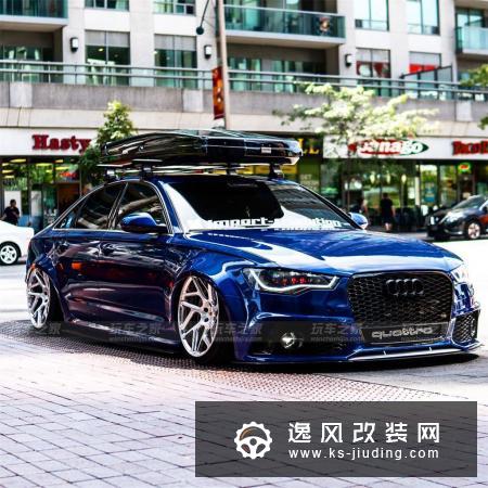 奥迪A6改装成RS6三厢版，定制手工宽体更霸气