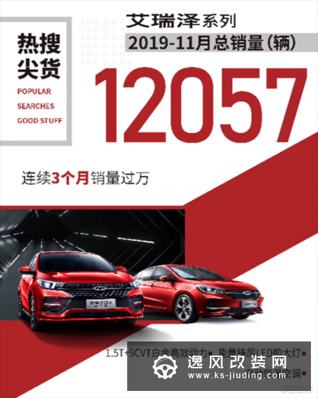 奇瑞汽车全系飘红 11月销量74701辆