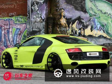 绿色游侠 奥迪R8 5.2FSI Quattro改装版